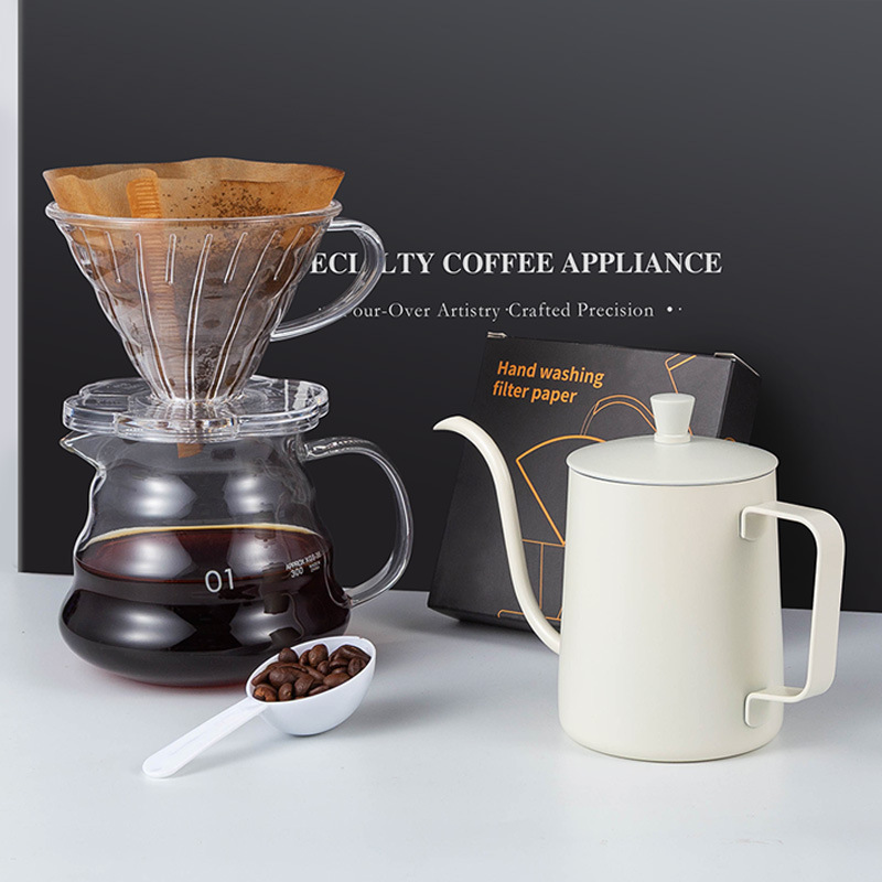 Coffee Equipment Pour Over - طقم تحضير القهوة العصري للمنزل، معدات