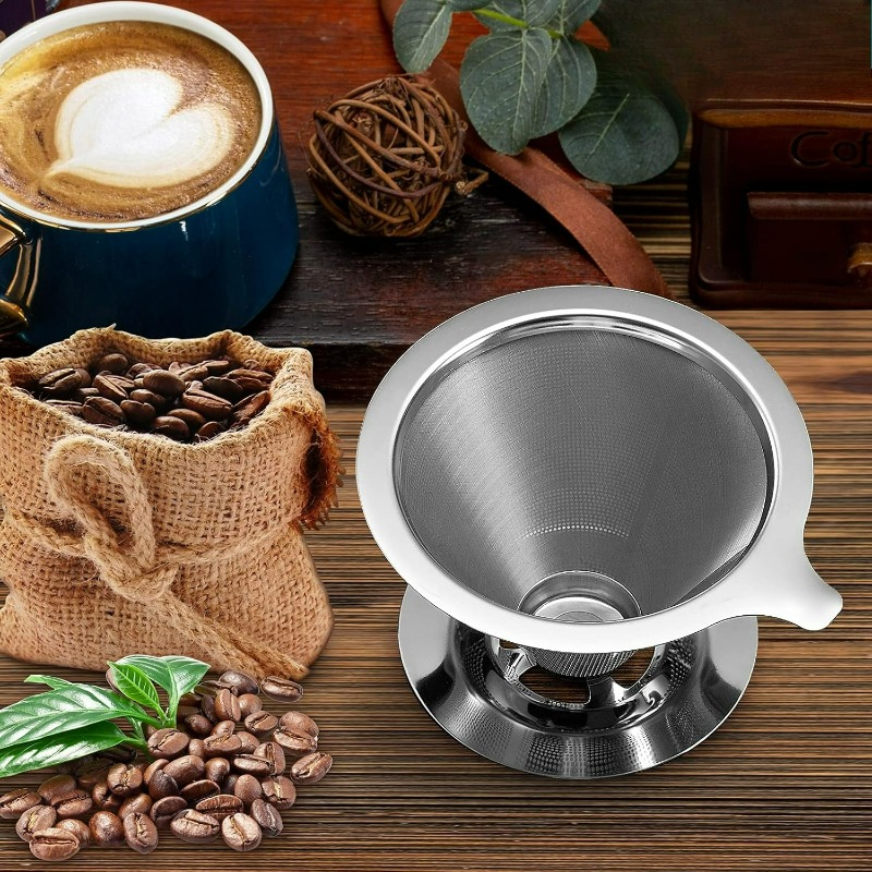 مرشح قهوة يدوي قابل لإعادة الا - مراجعة Coffee Equipment Pour Over وسعره