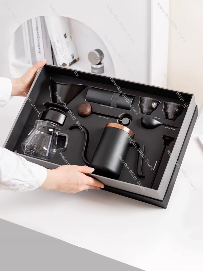 طقم صنع القهوة اليدوي في صندوق - مراجعة Coffee Equipment Kit وسعره