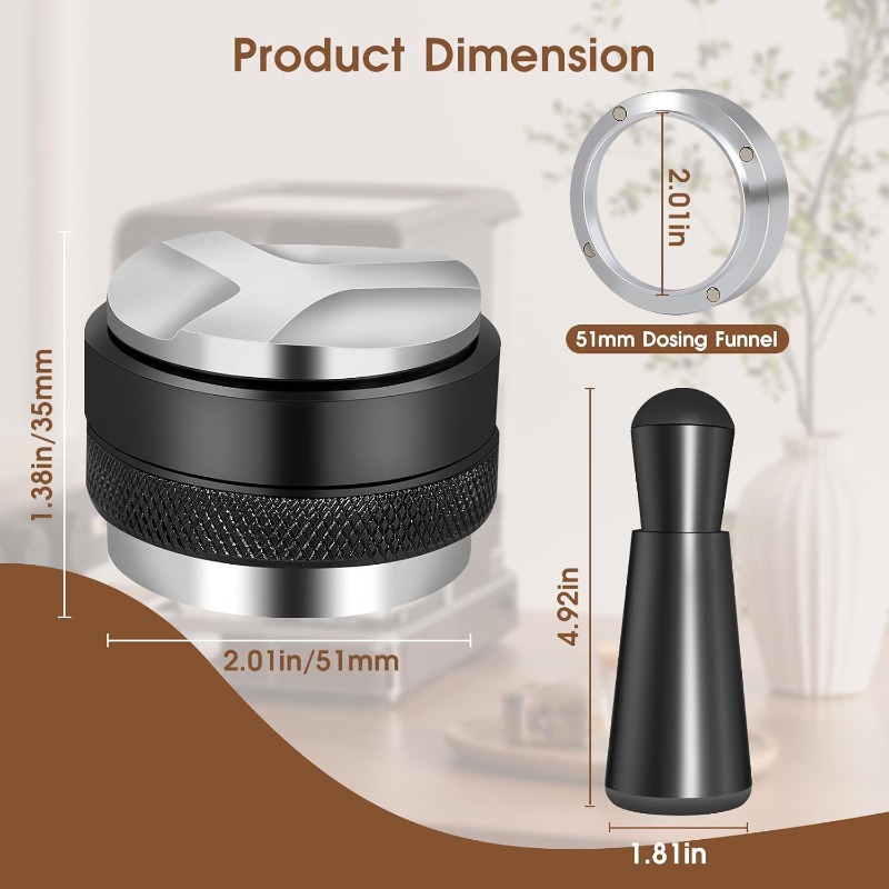 طقم إسبريسو 5 قطع مقاس 51/53/5 - مراجعة Coffee Equipment Kit وسعره